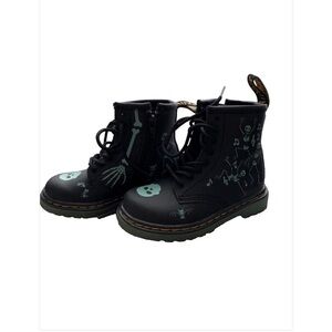 Dr. Martens Black Boots with Skeleton Motif